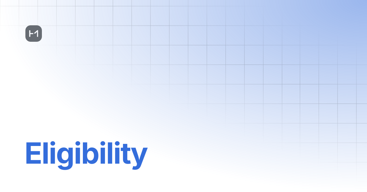 Eligibility | API References | High Mobility Docs