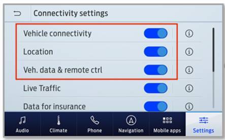 Ford Connectivity Settings Highlight