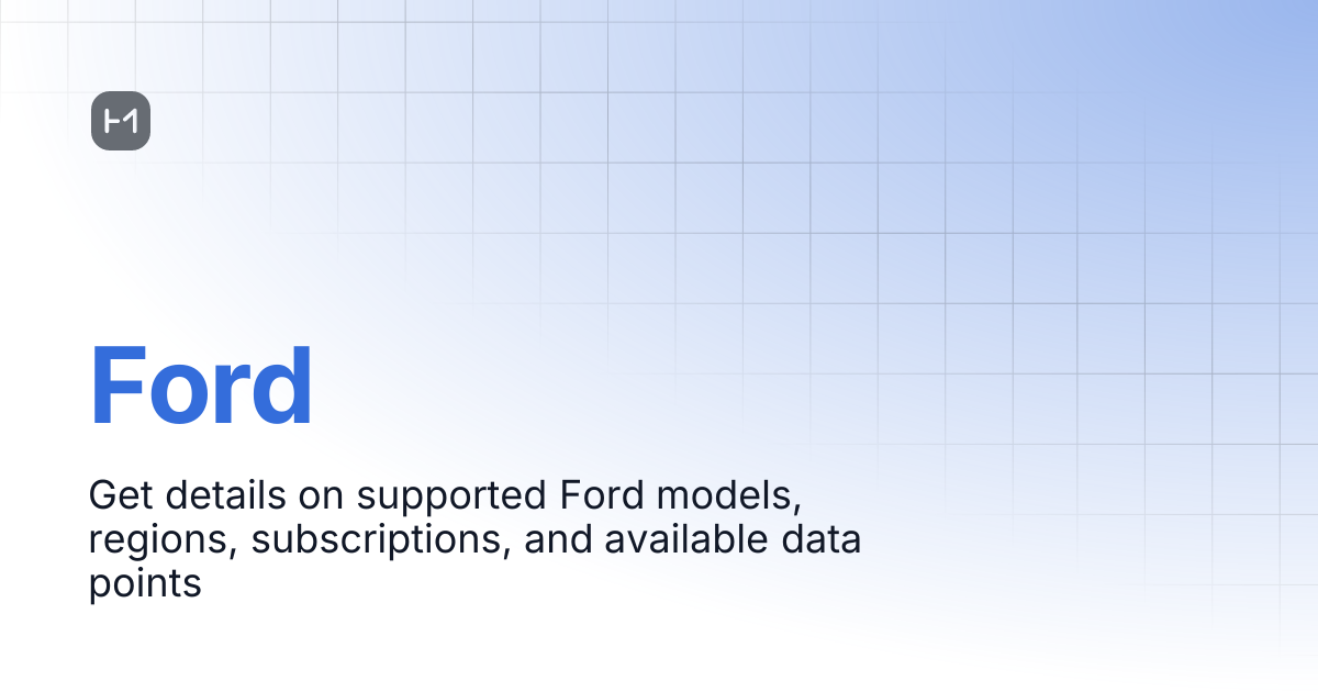 Ford | OEM Guides | High Mobility Docs